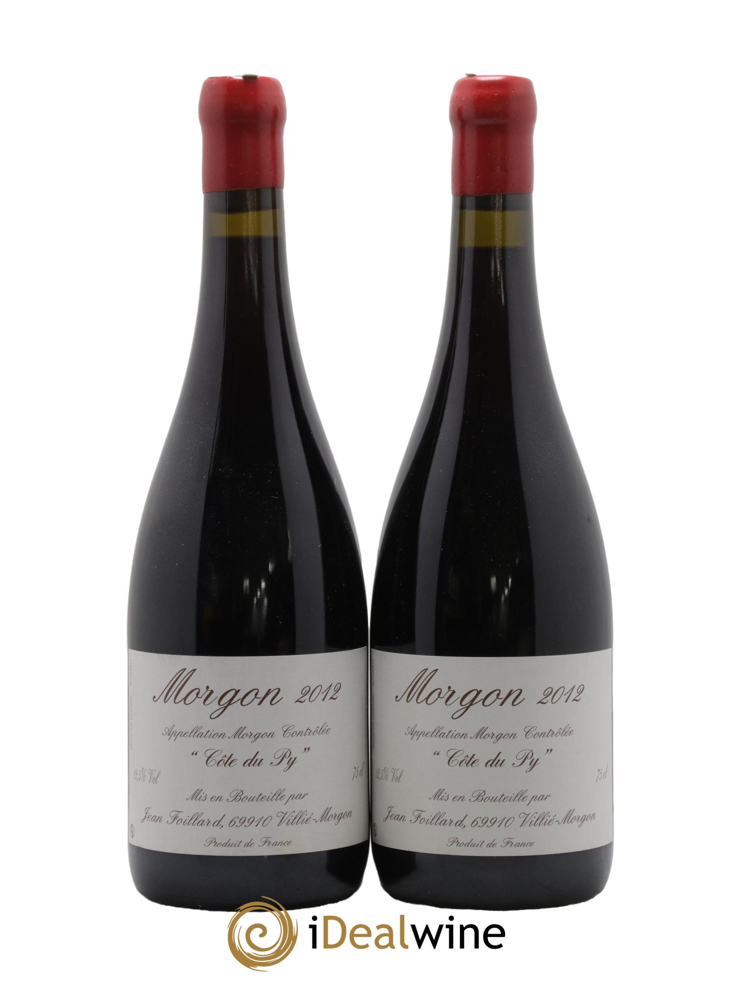 Morgon Côte du Py Jean Foillard 2012 - Posten von 2 Flaschen - 0