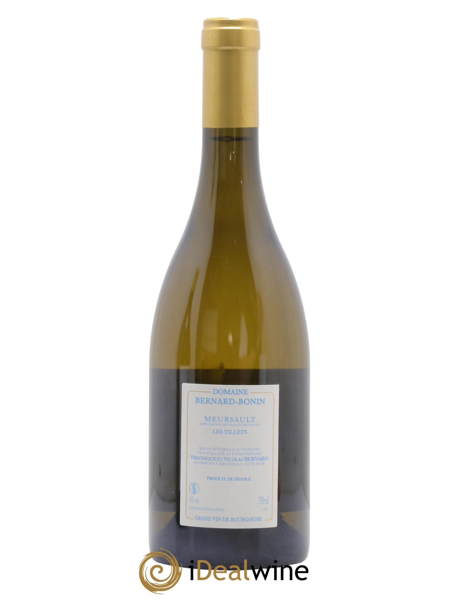 Meursault Les Tillets Bernard Bonin  2017 - Lot of 1 bottle - 1