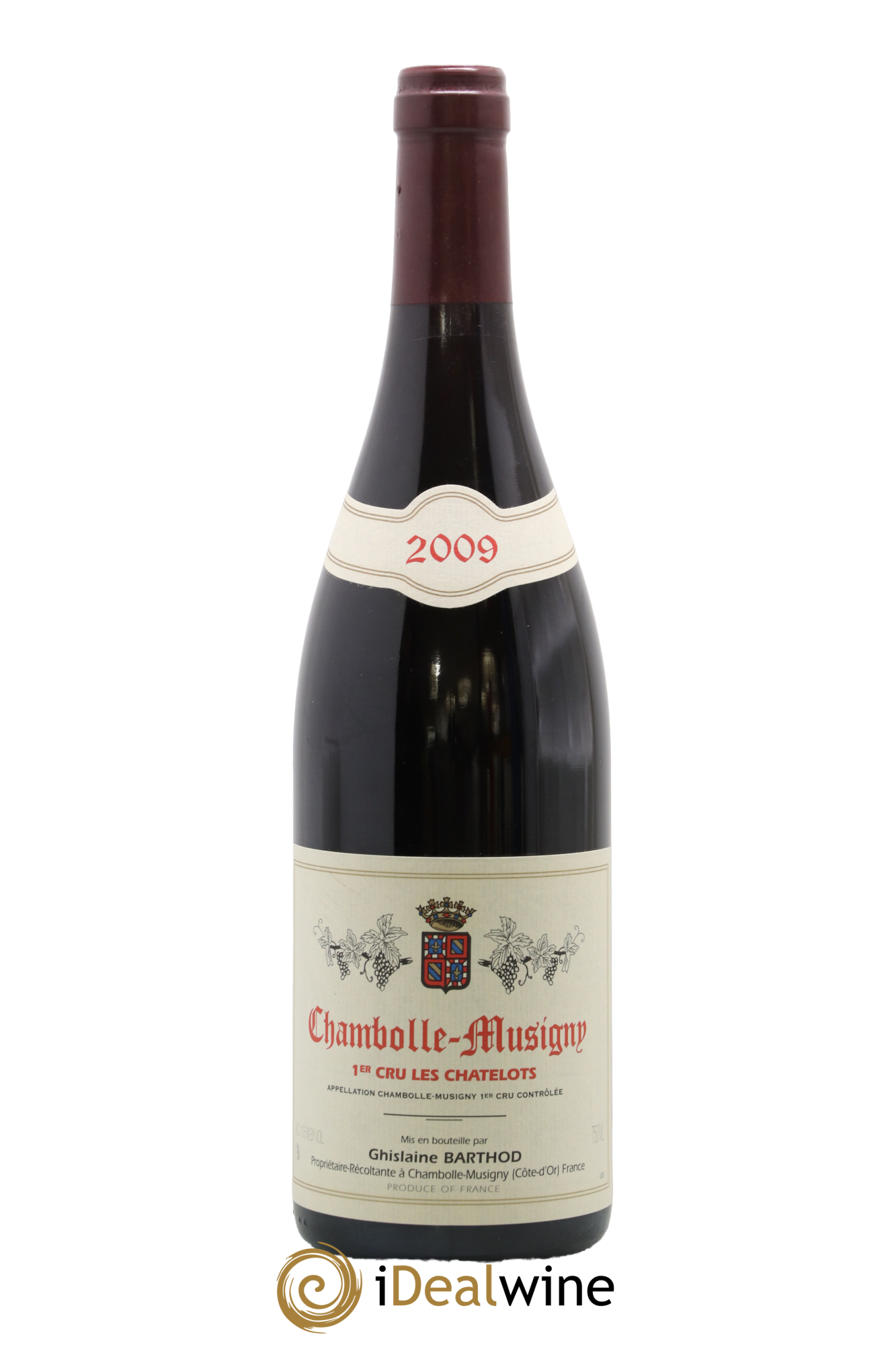 Chambolle-Musigny 1er Cru Les Chatelots Ghislaine Barthod 2009 - Lot de 1 bouteille - 0
