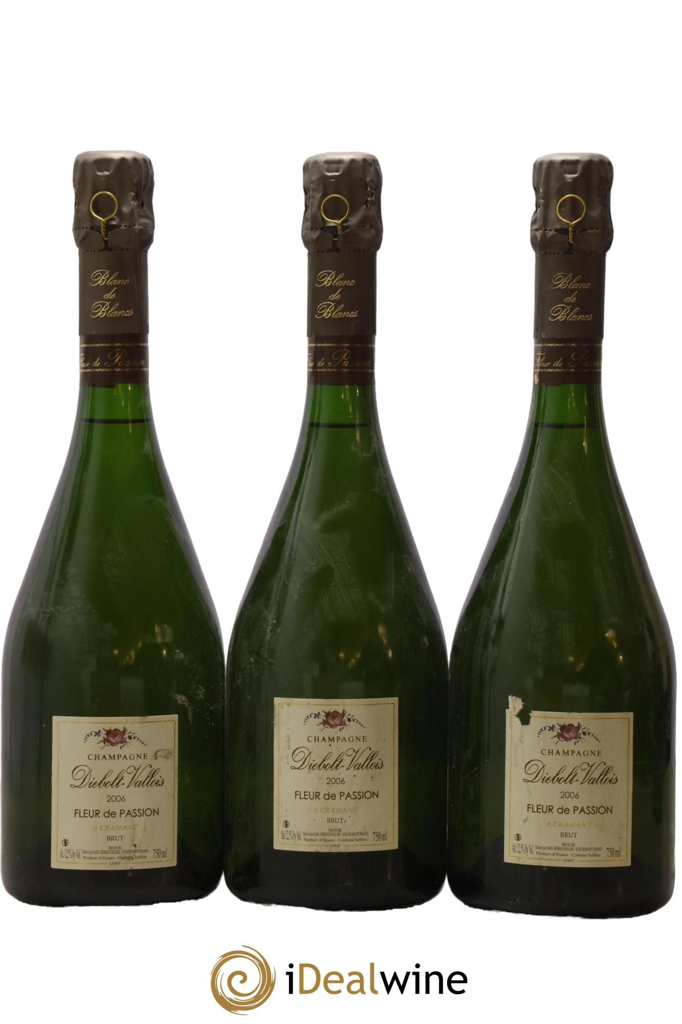 Fleur de Passion Brut Diebolt-Vallois 2006 - Lot de 3 bouteilles - 0