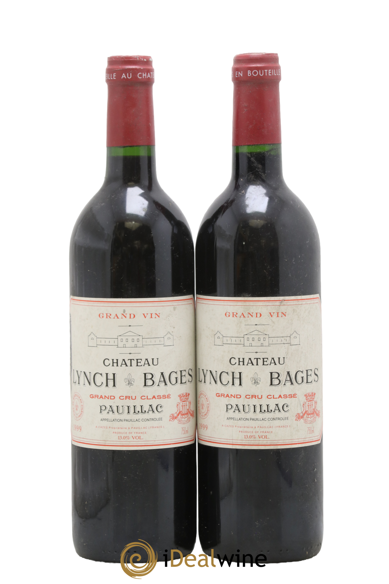 Château Lynch Bages 5ème Grand Cru Classé 1999 - Lotto di 2 bottiglie - 0