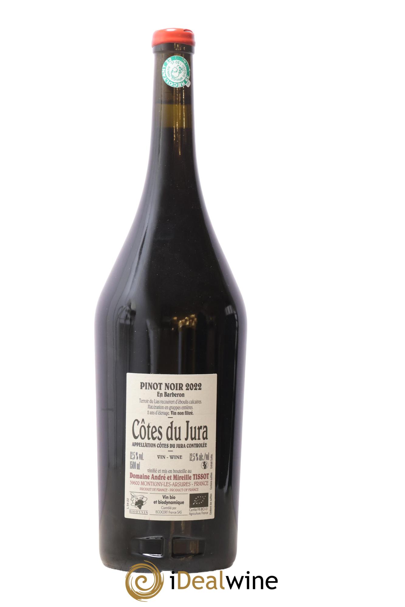 Côtes du Jura En Barberon Bénédicte et Stéphane Tissot 2022 - Lot de 1 magnum - 1