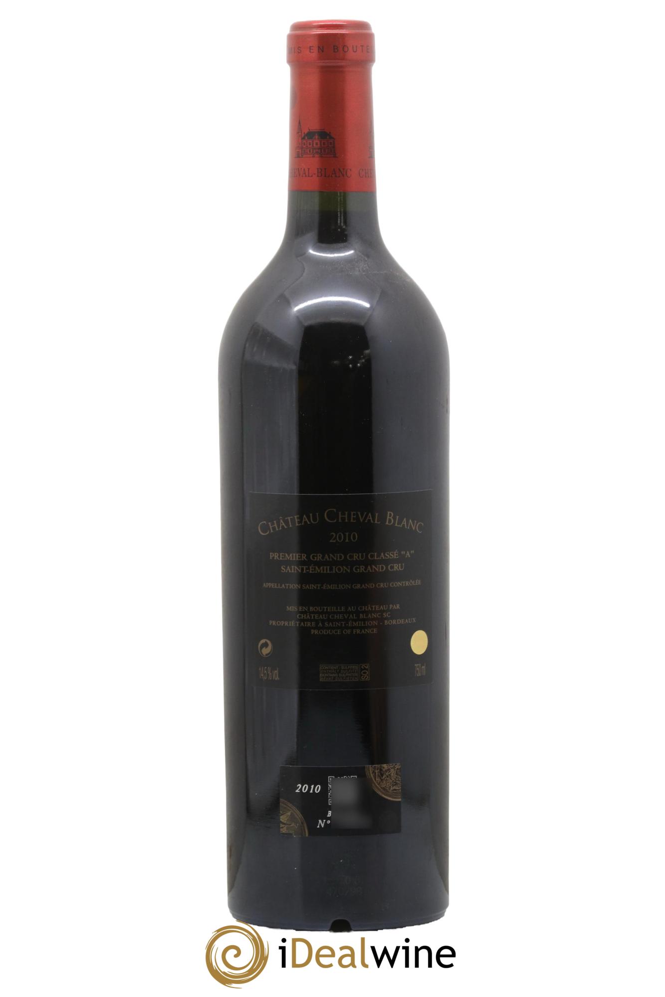 Château Cheval Blanc 1er Grand Cru Classé A 2010 - Lot de 1 bouteille - 1