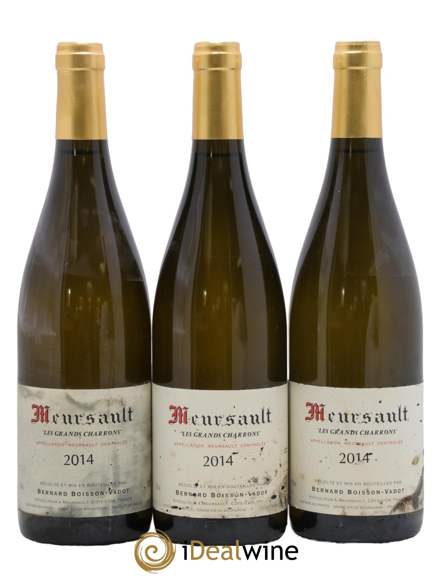 Meursault Les Grands Charrons Boisson-Vadot (Domaine) 2014 - Posten von 3 Flaschen - 0