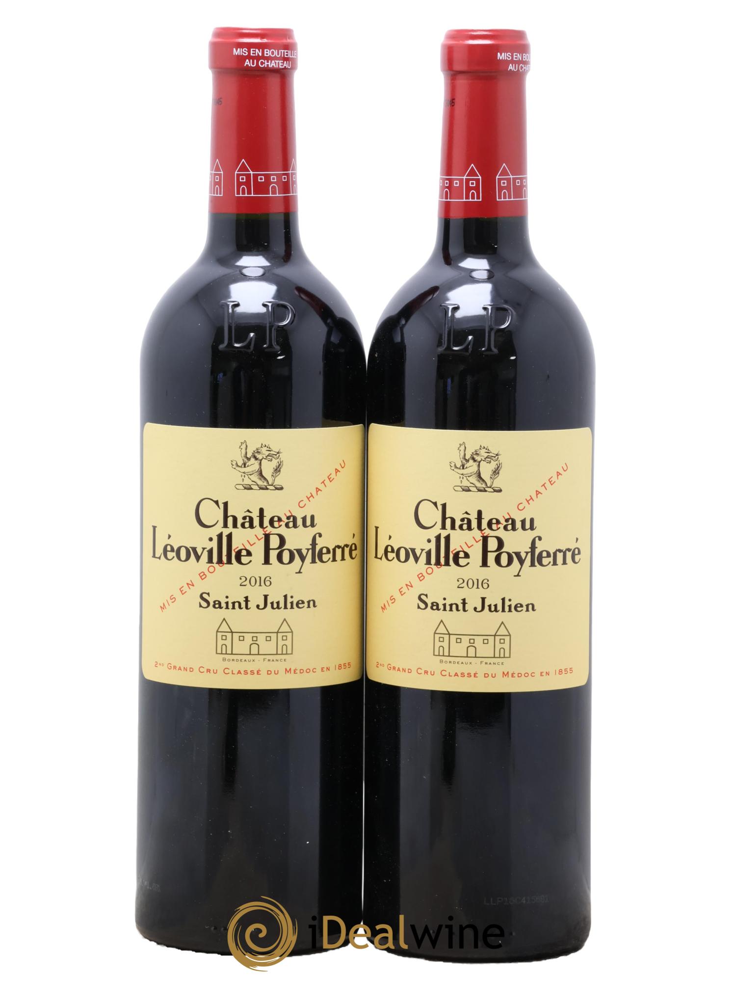 Château Léoville Poyferré 2ème Grand Cru Classé 2016 - Lot de 2 bouteilles - 0