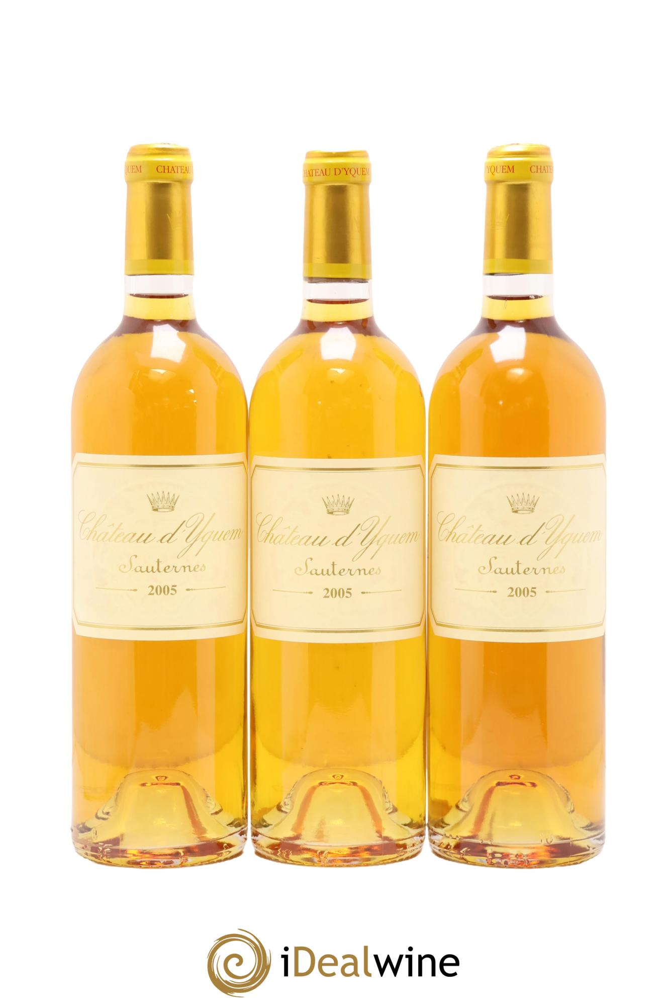 Château d' Yquem 1er Cru Classé Supérieur 2005 - Lot de 3 bouteilles - 0