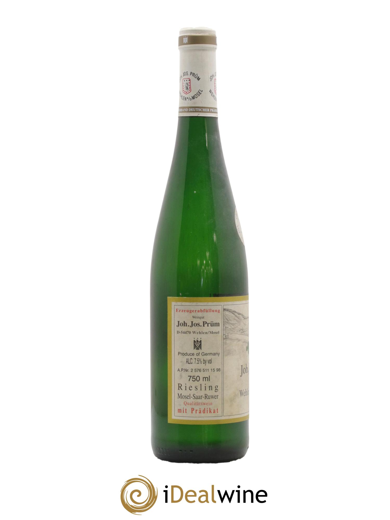 Riesling Joh. Jos. Prum Wehlener Sonnenuhr Auslese Versteigerung 1997 - Lot de 1 bouteille - 1