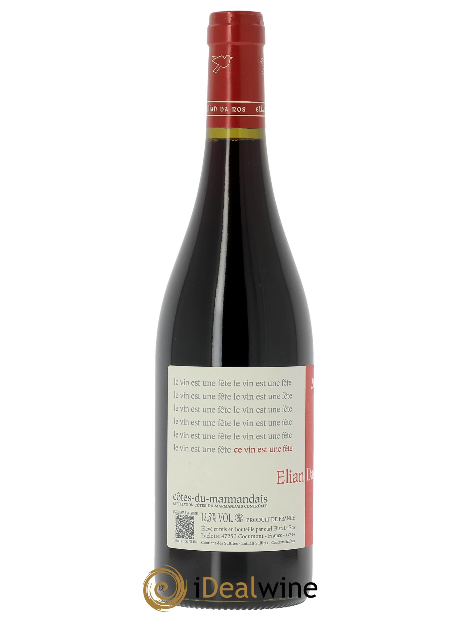 Côtes du Marmandais Le vin est une fête Elian Da Ros (Domaine) 2024 - Lot of 1 bottle - 1