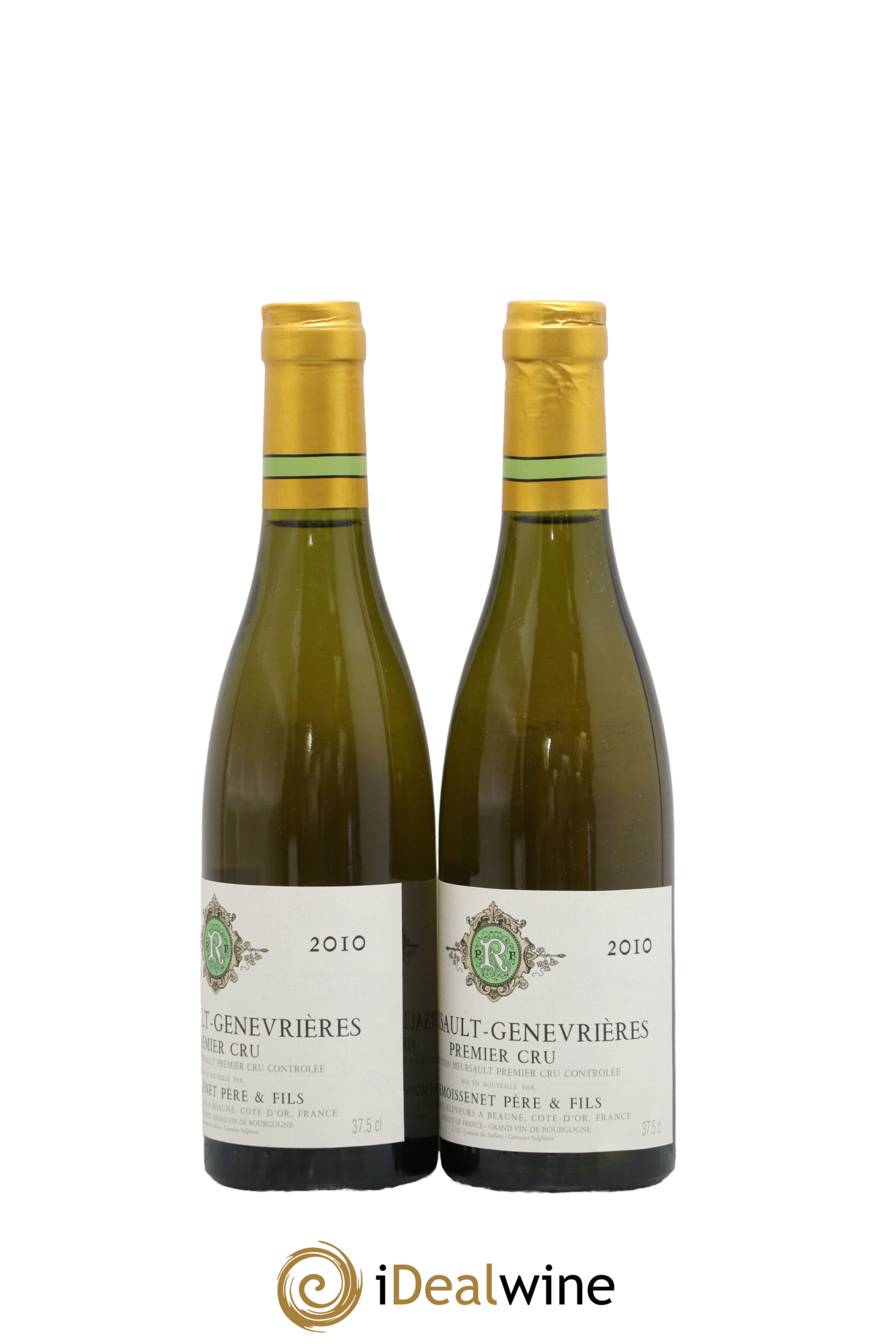 Meursault 1er Cru Genevrières Remoissenet Père et Fils 2010 - Lot de 2 demi bouteilles - 1