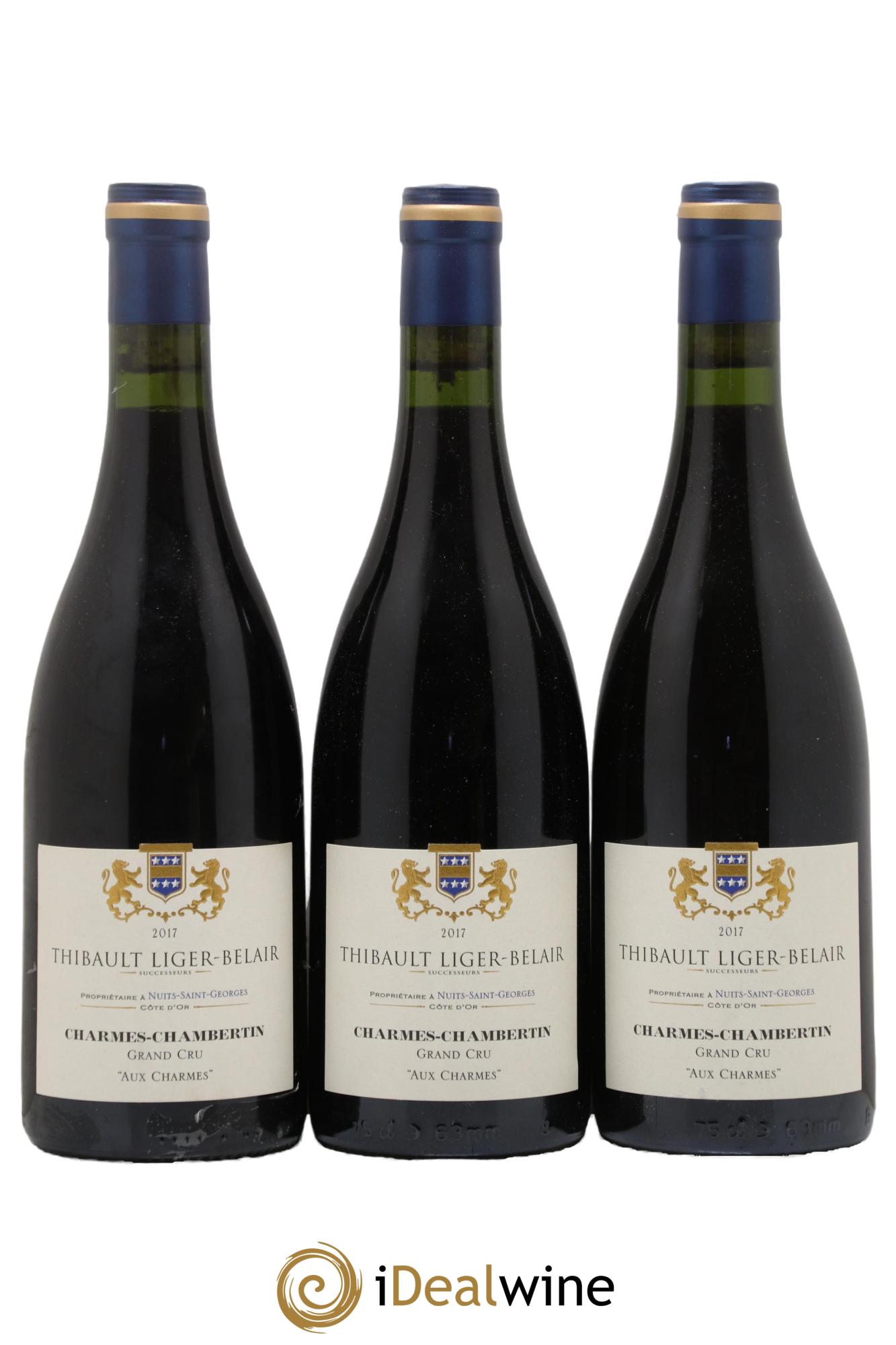Charmes-Chambertin Grand Cru Aux Charmes Thibault Liger-Belair Successeurs 2017 - Lot de 3 bouteilles - 0