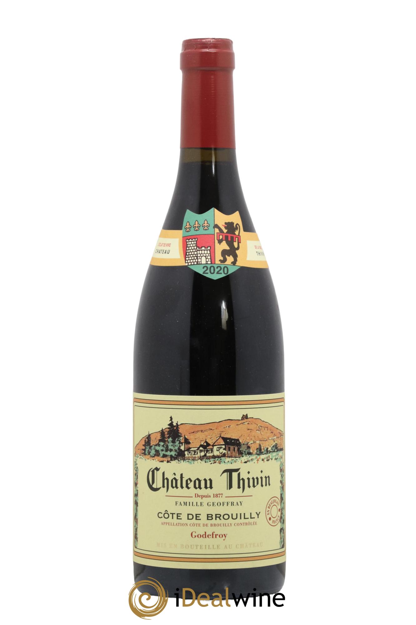 Côte de Brouilly Cuvée Godefroy Château Thivin 2020 - Lot de 1 bouteille - 0