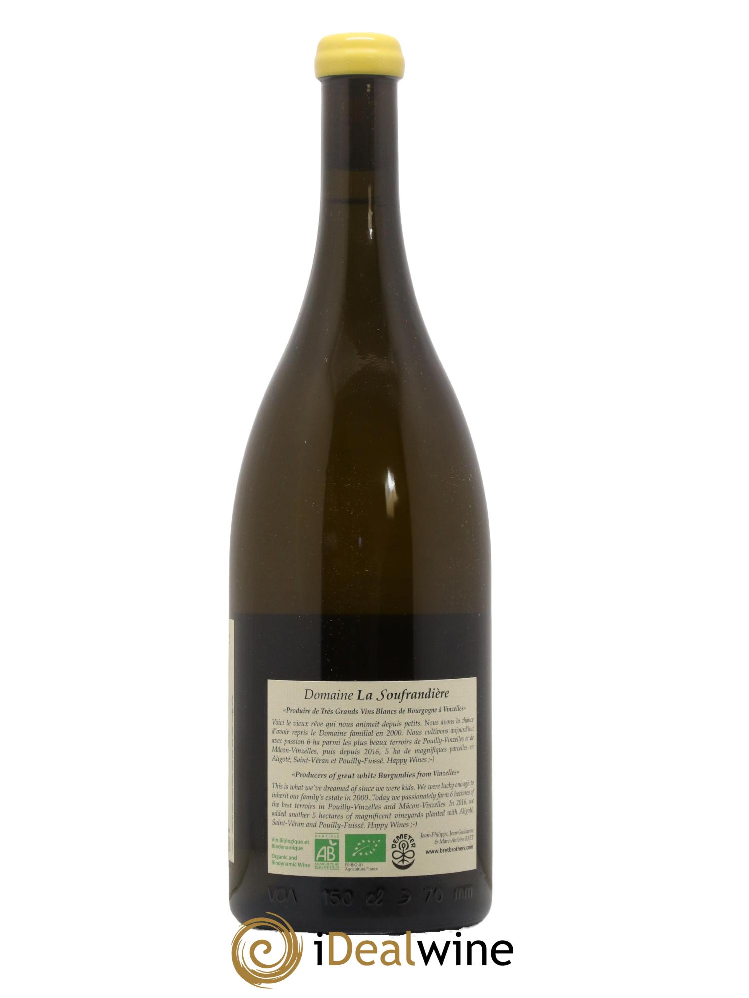 Pouilly-Vinzelles Les Quarts Cuvée Zen La Soufrandière - Bret Brothers 2022 - Lot de 1 magnum - 1