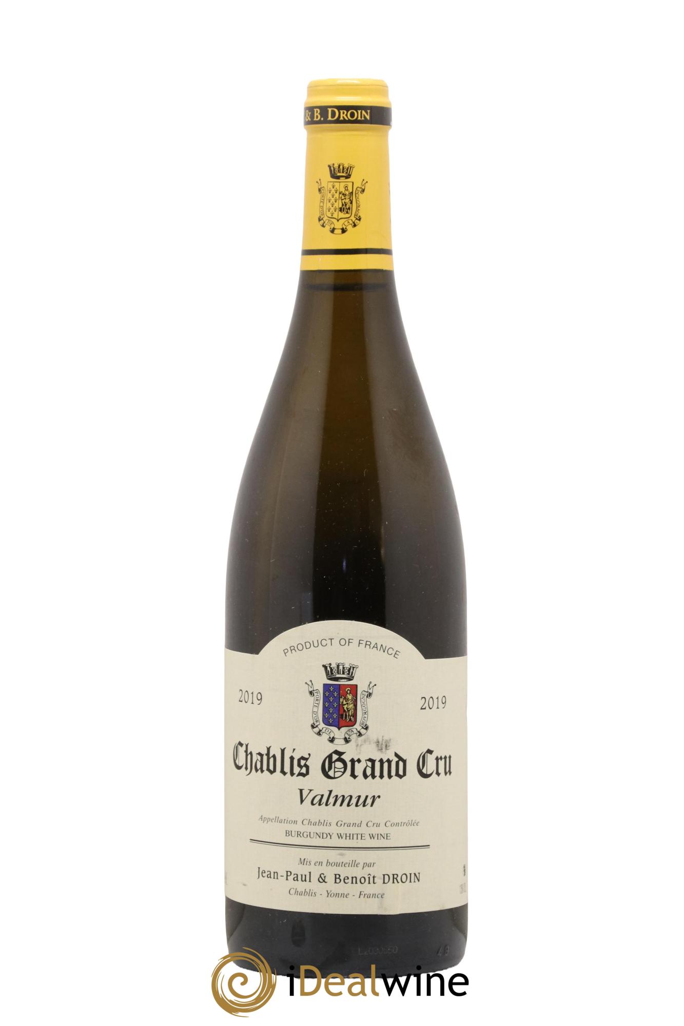 Chablis Grand Cru Valmur Jean-Paul & Benoît Droin (Domaine) 2019 - Lotto di 1 bottiglia - 0