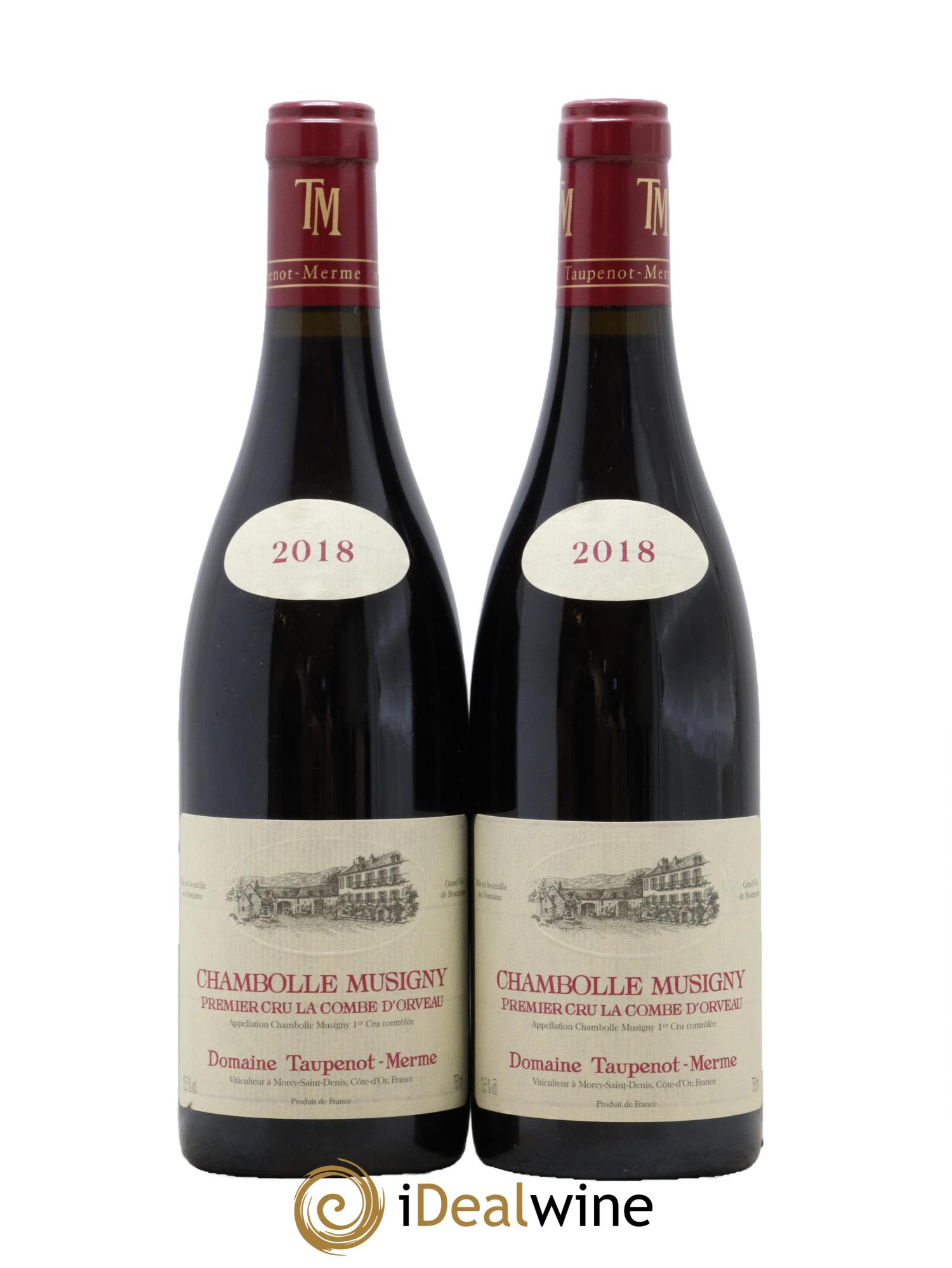Chambolle-Musigny 1er Cru Combe d'Orveau Taupenot-Merme 2018 - Lot de 2 bouteilles - 0