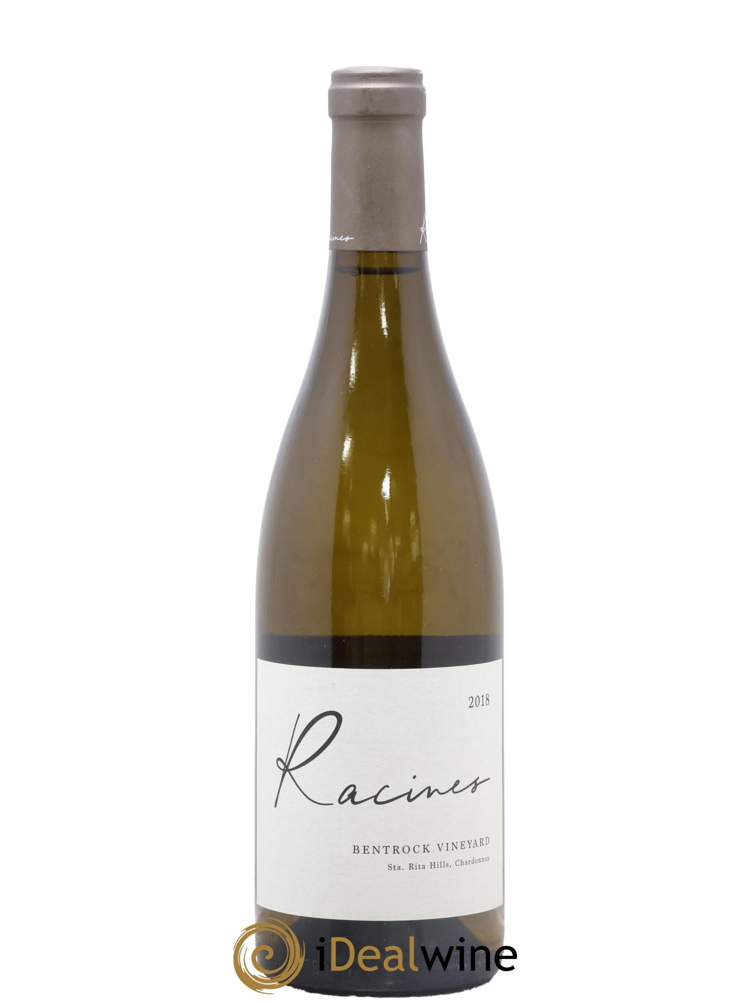 USA Santa Rita Hills Racines Bentrock Vineyard Chardonnay 2018 - Lot de 1 bouteille - 0
