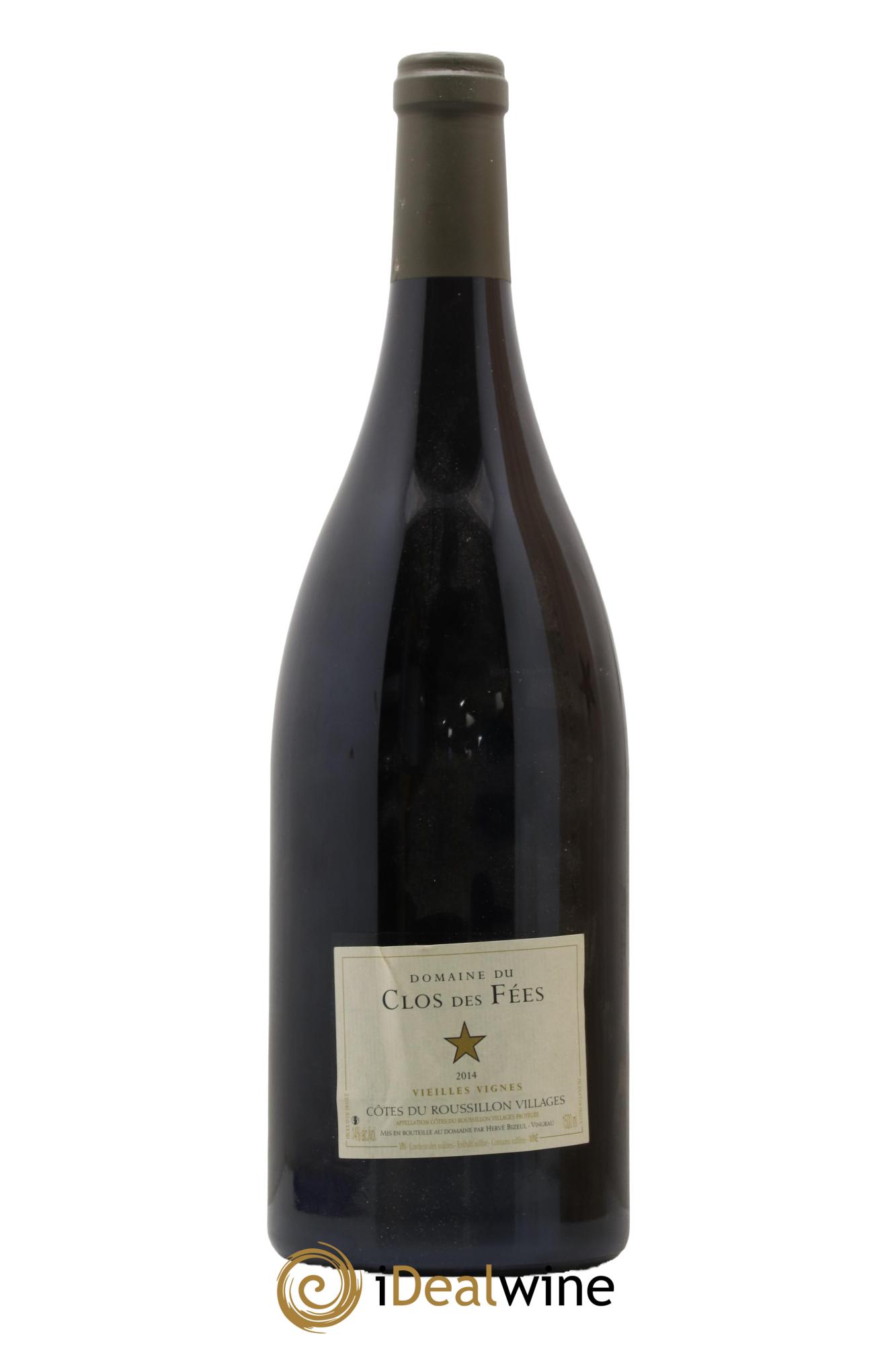Côtes du Roussillon Villages Clos des Fées Vieilles vignes Hervé Bizeul 2014 - Lot de 1 magnum - 1