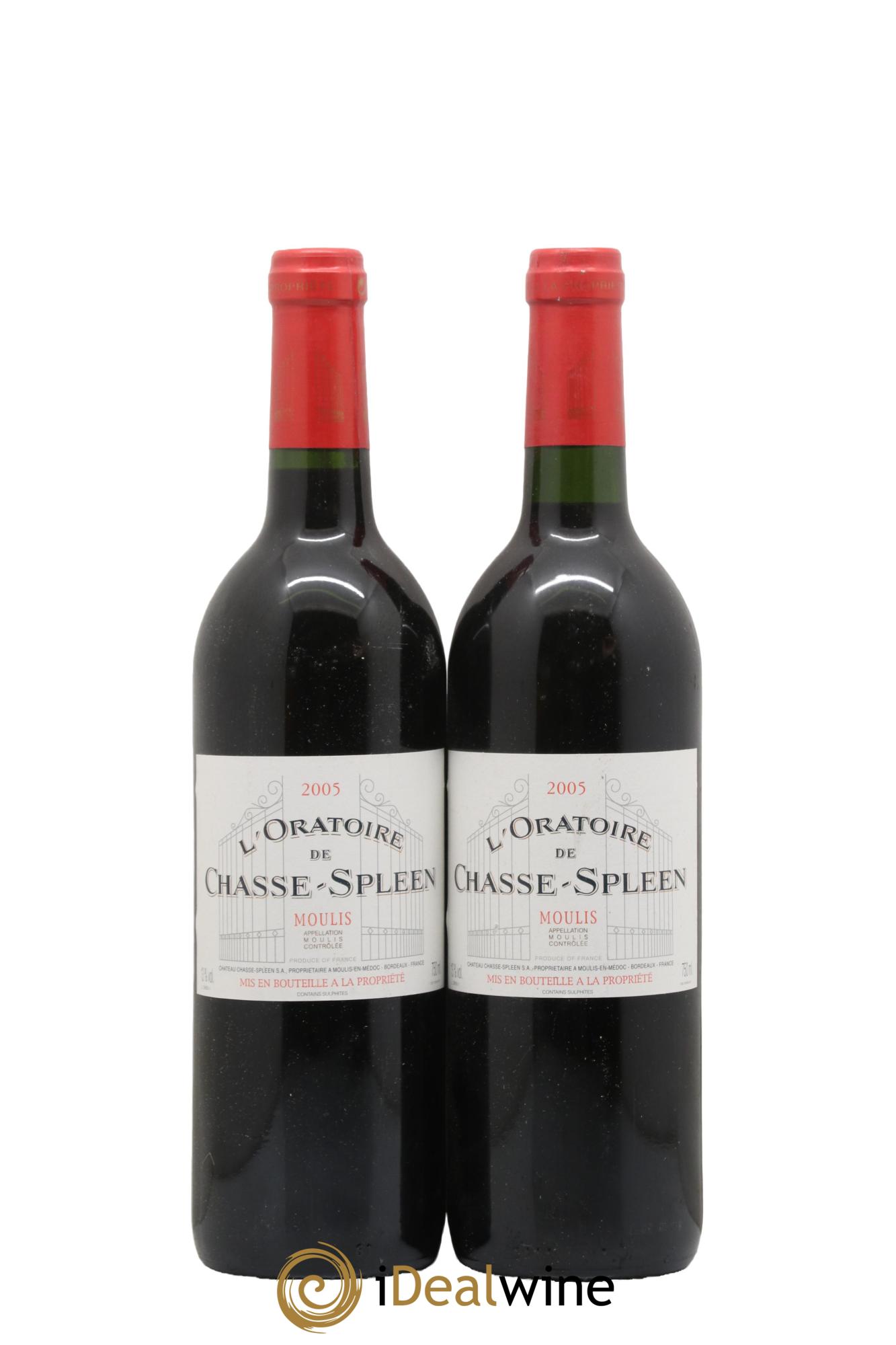 Oratoire de Chasse Spleen Second Vin 2005 - Lot of 2 bottles - 0