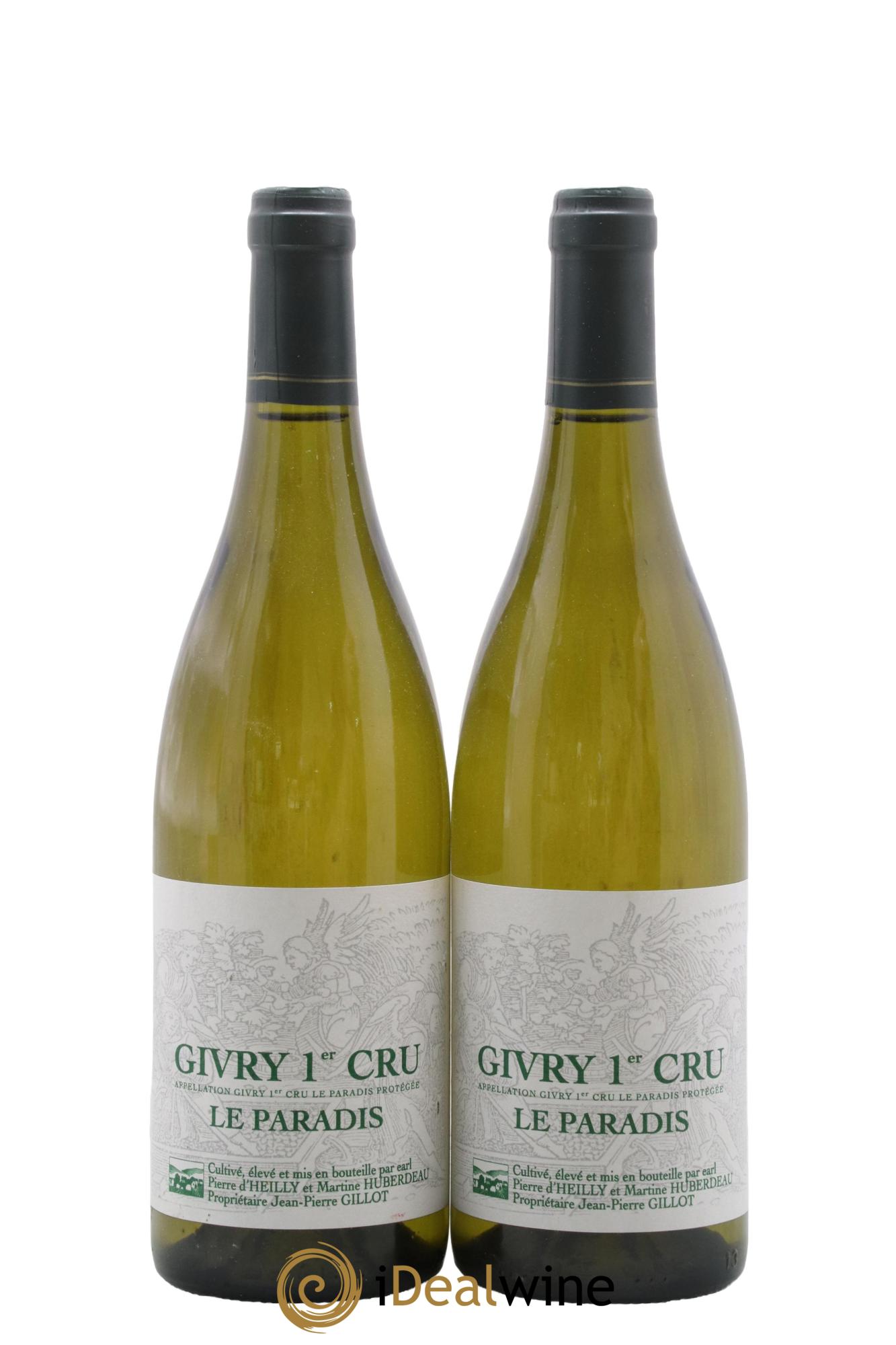Givry 1er Cru Le Paradis Jean-Pierre Gillot 2015 - Lot de 2 bouteilles - 0