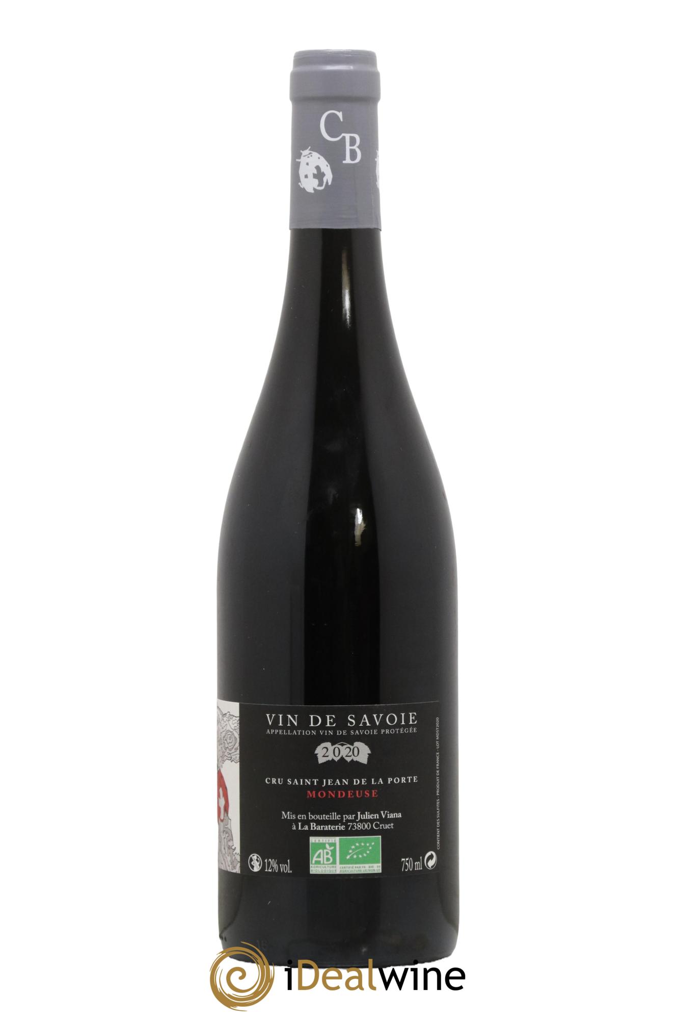 Vin de Savoie Mondeuse Saint Jean de la Porte Cellier de la Baraterie 2020 - Lot de 1 bouteille - 1