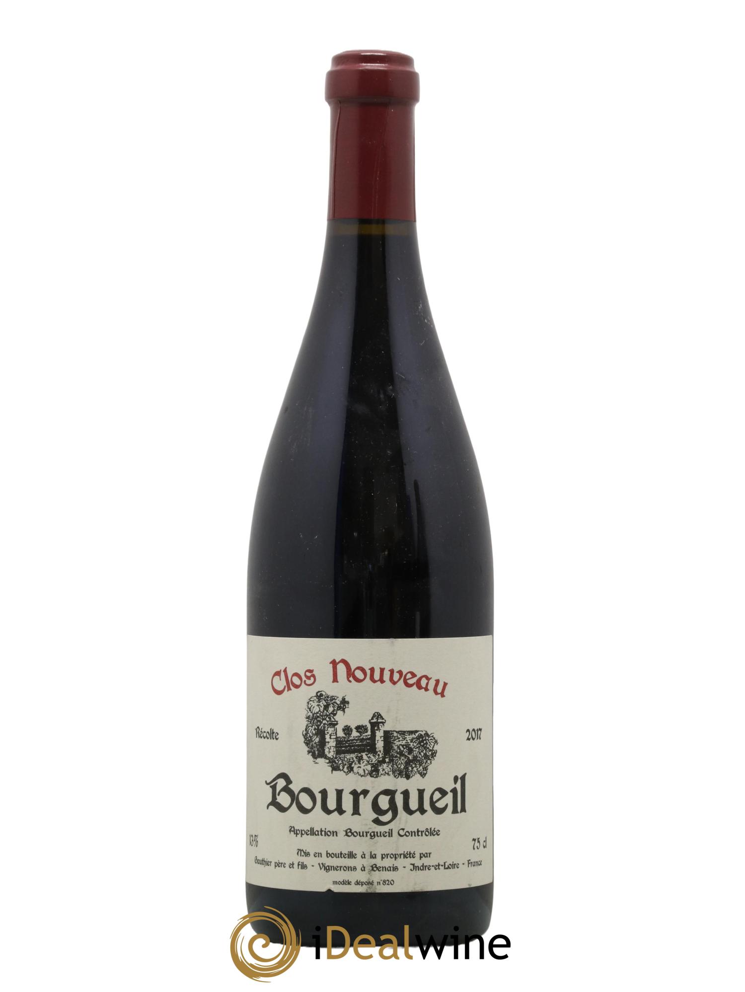Bourgueil Clos Nouveau Domaine du Bel Air 2017 - Lot de 1 bouteille - 0