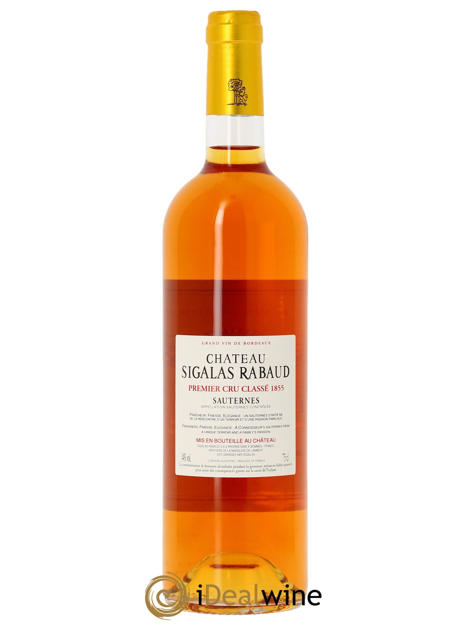Château Sigalas Rabaud 1er Grand Cru Classé 2011 - Lot de 1 bouteille - 1