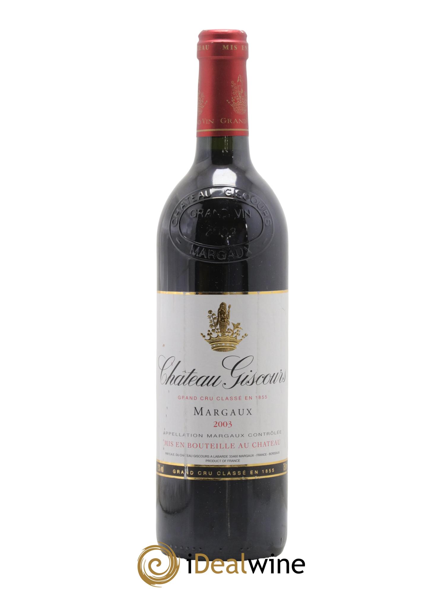 Château Giscours 3ème Grand Cru Classé 2003 - Lot de 1 bouteille - 0