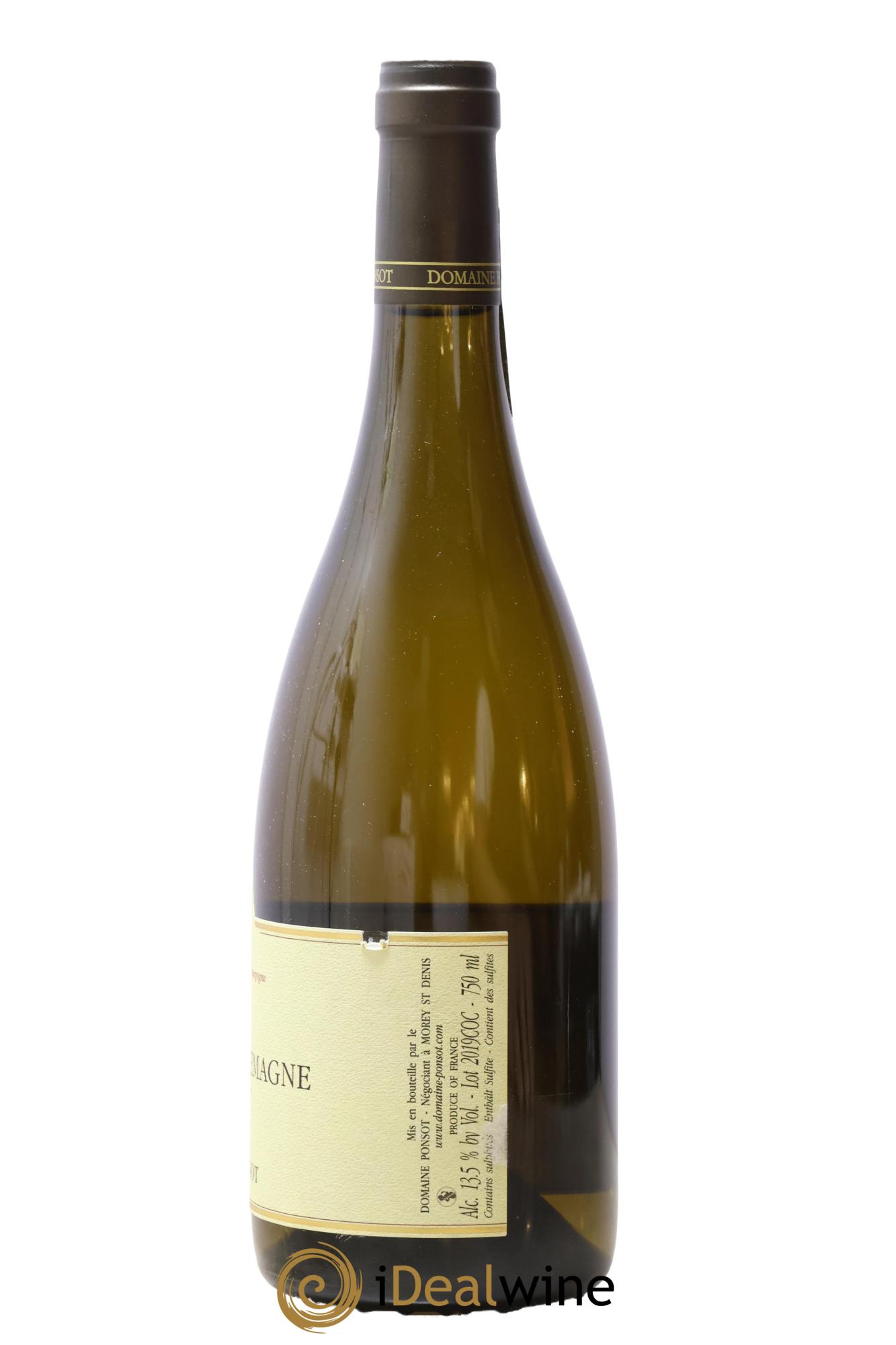 Corton-Charlemagne Grand Cru Ponsot (Domaine) 2019 - Lot de 1 bouteille - 1