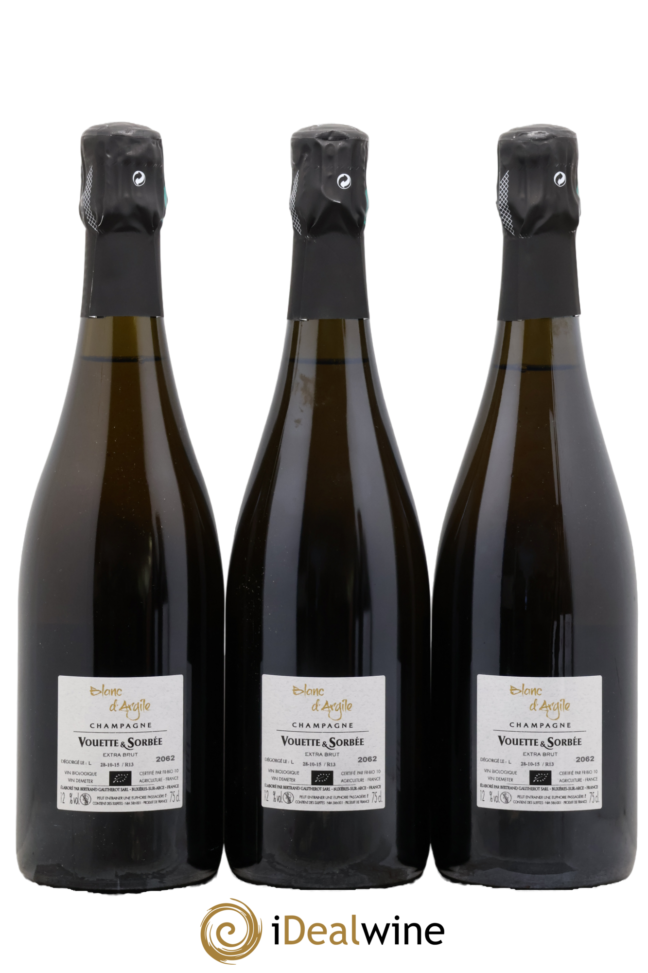 Blanc d'Argile Vouette et Sorbée 2013 - Lot of 3 bottles - 1