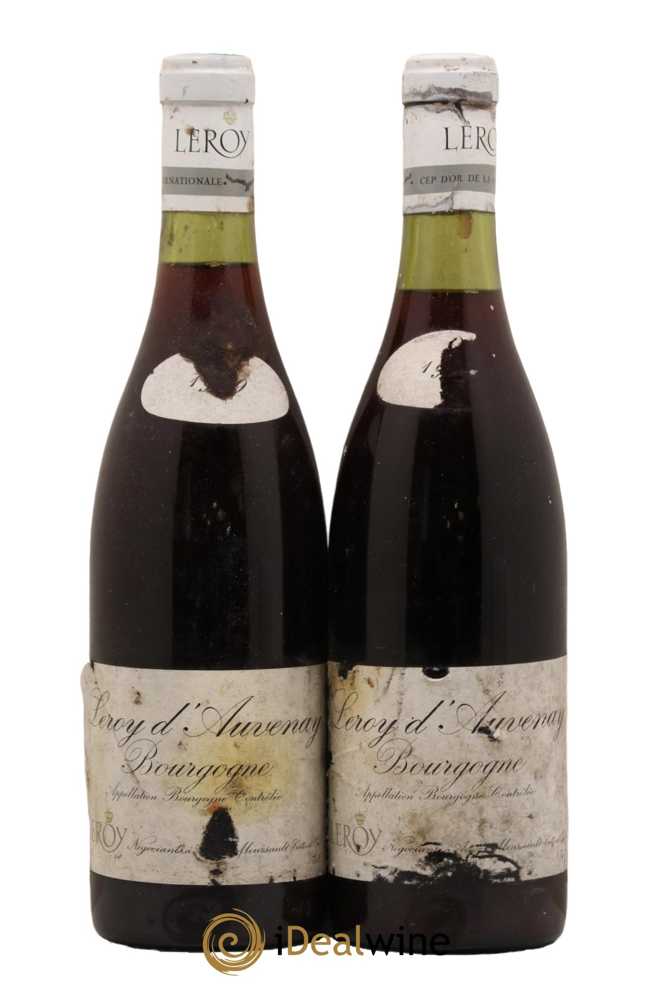 Bourgogne Leroy SA - Lotto di 2 bottiglie - 0