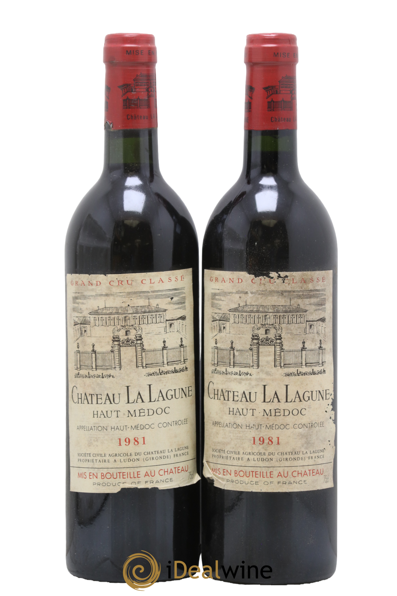 Château la Lagune 3ème Grand Cru Classé 1981 - Lot of 2 bottles - 0