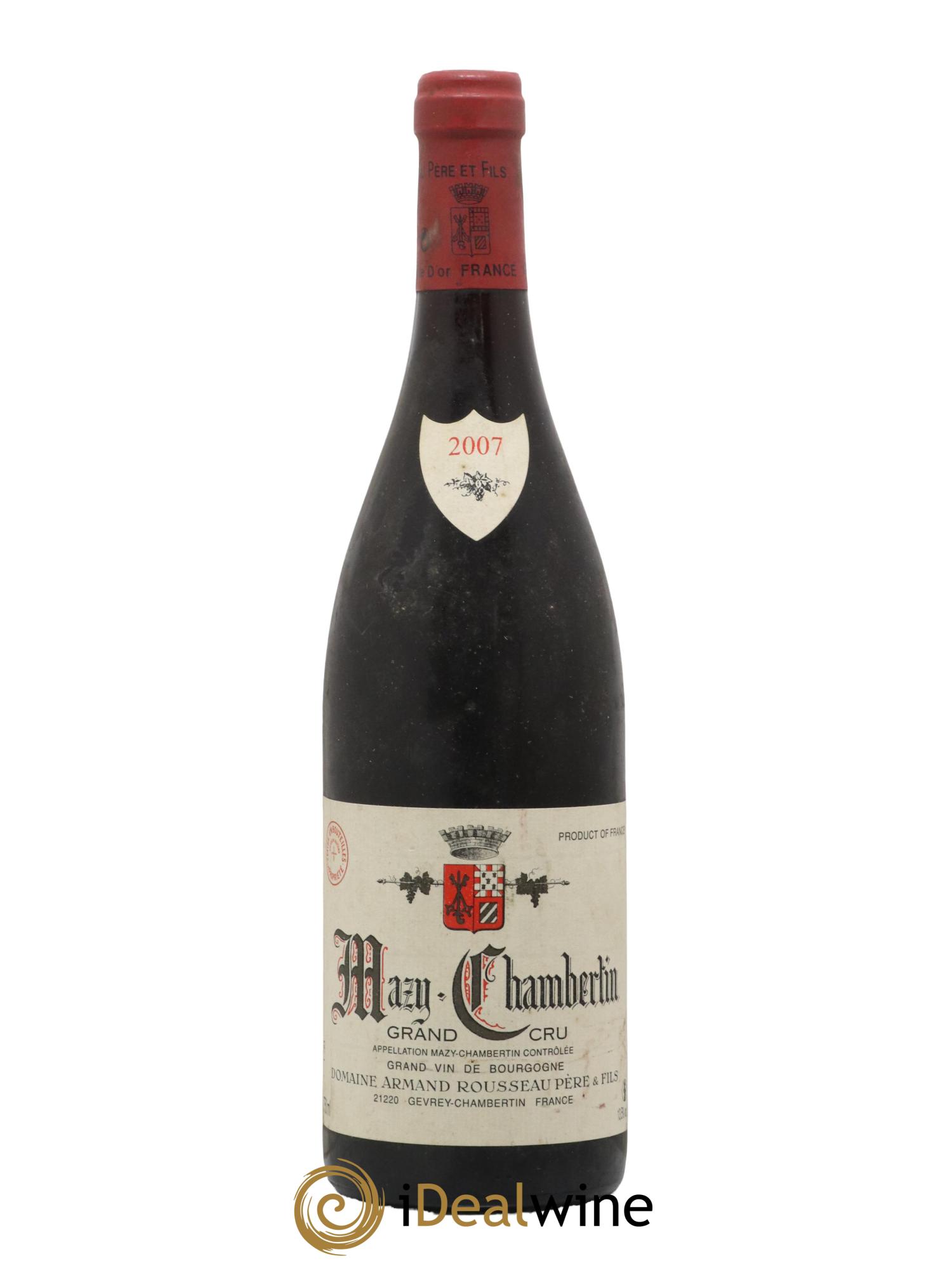 Mazis-Chambertin Grand Cru Armand Rousseau (Domaine) 2007 - Lot de 1 bouteille - 0