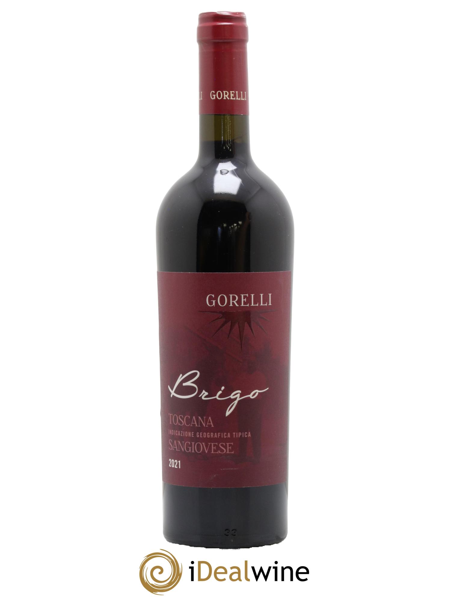 Toscana IGT Brigo Sangiovese G Gorelli 2021 - Lot de 1 bouteille - 0