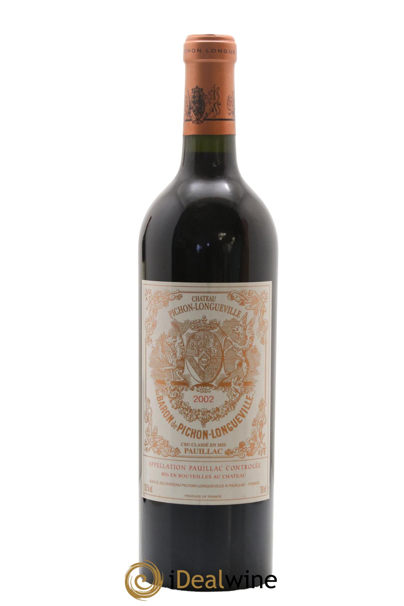 Pichon Longueville Baron 2ème Grand Cru Classé 2002 - Lot of 1 bottle - 0