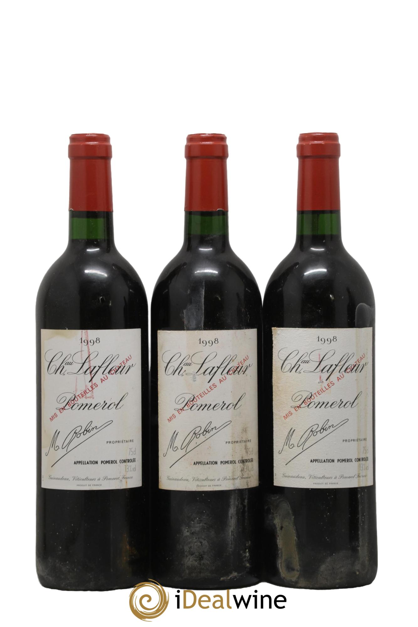 Château Lafleur 1998 - Lot de 3 bouteilles - 0