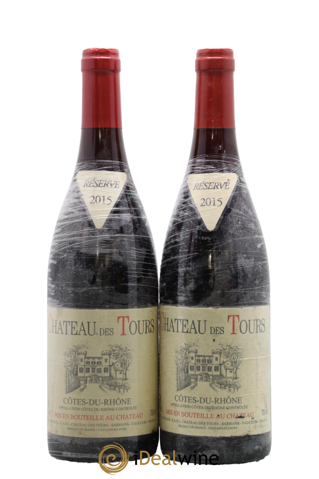 Côtes-du-Rhône Château des Tours Emmanuel Reynaud 2015 - Posten von 2 Flaschen - 0