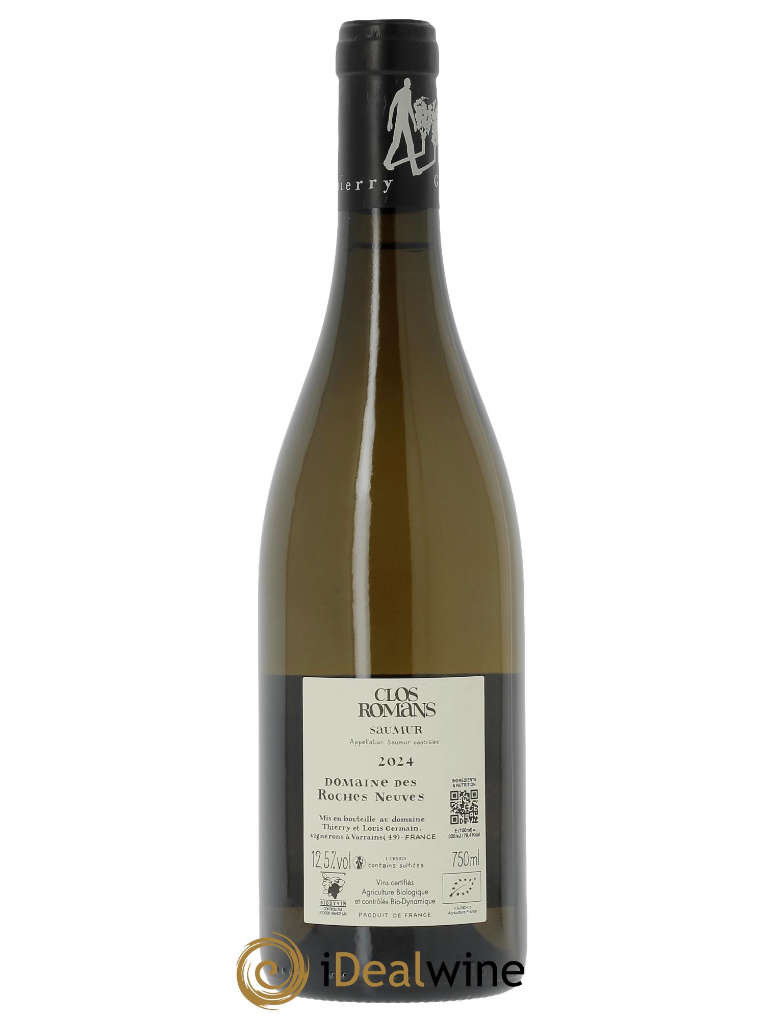 Saumur Clos Romans Domaine des Roches Neuves - Thierry Germain  2024 - Lotto di 1 bottiglia - 1