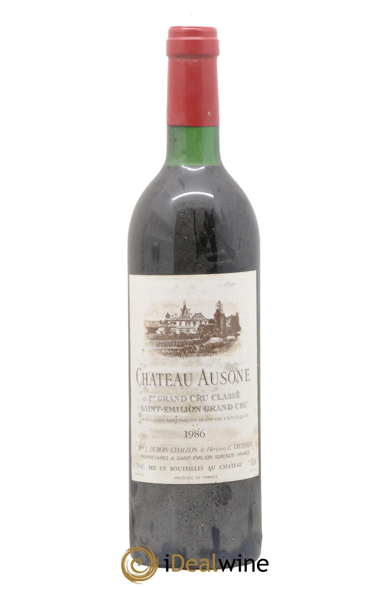 Château Ausone 1er Grand Cru Classé A 1986 - Lot de 1 bouteille - 0