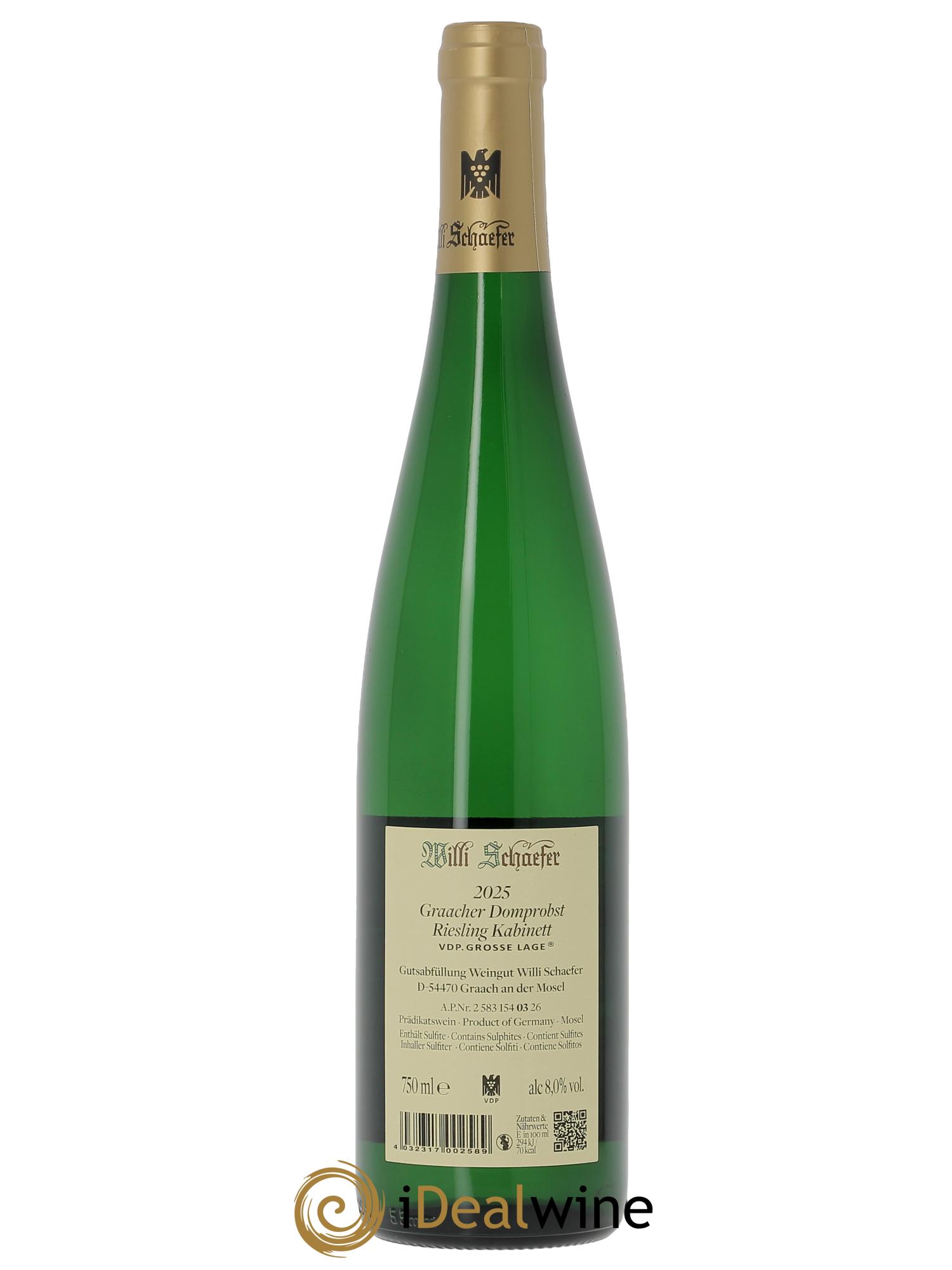 Riesling Willi Schaefer Graacher Domprobst Kabinett 3  2025 - Posten von 1 Flasche - 1