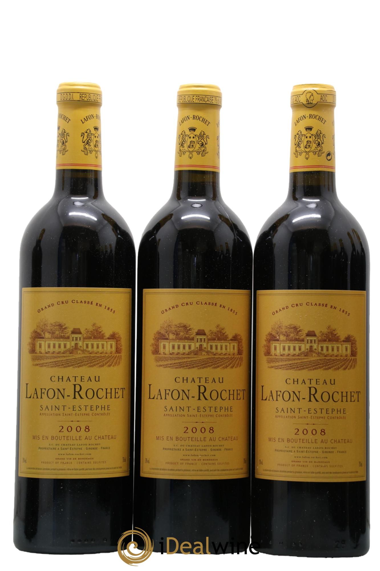 Château Lafon Rochet 4ème Grand Cru Classé 2008 - Lotto di 12 bottiglie - 2