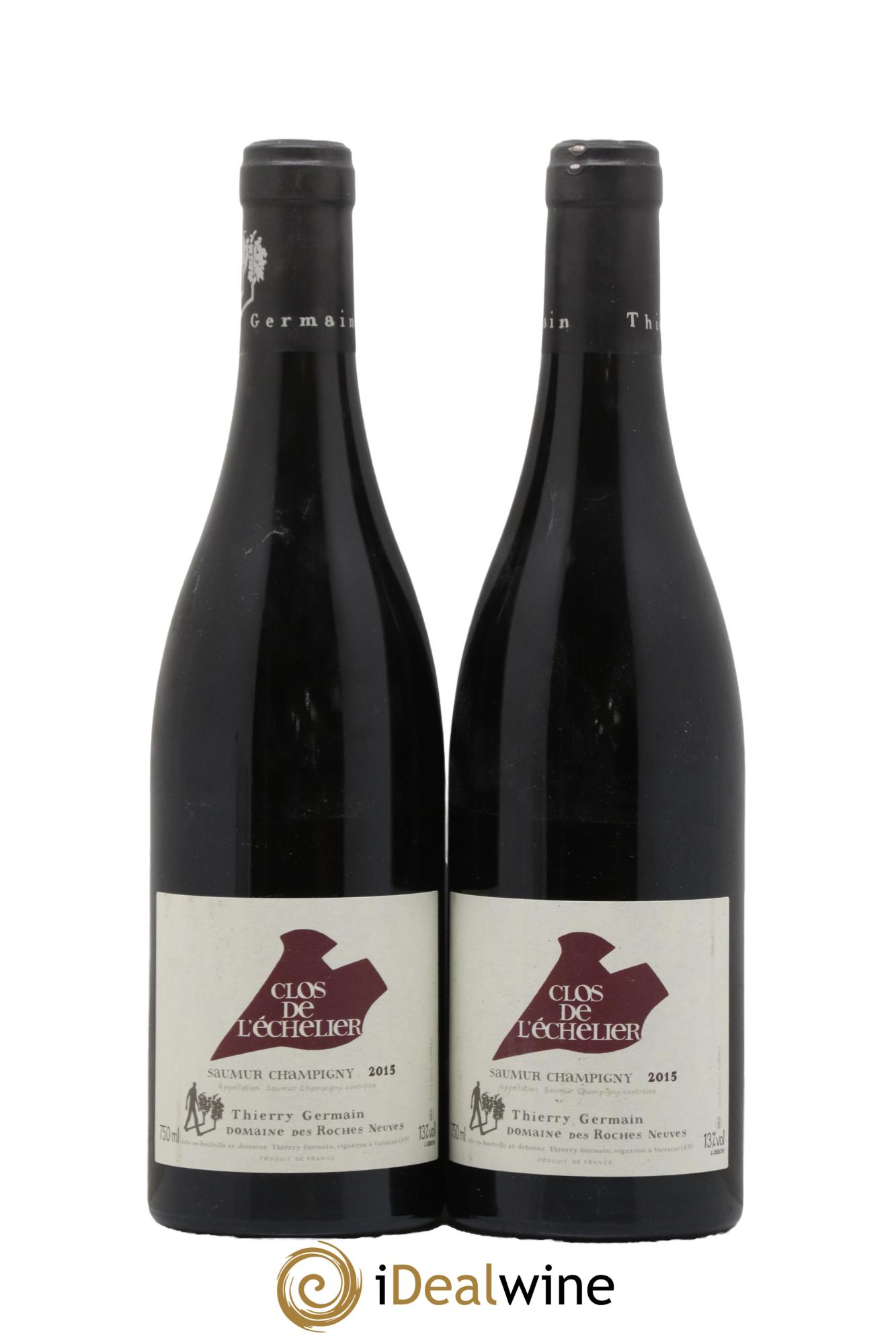 Saumur-Champigny Clos de l'Echelier Domaine des Roches Neuves - Thierry Germain 2015 - Lot of 2 bottles - 0