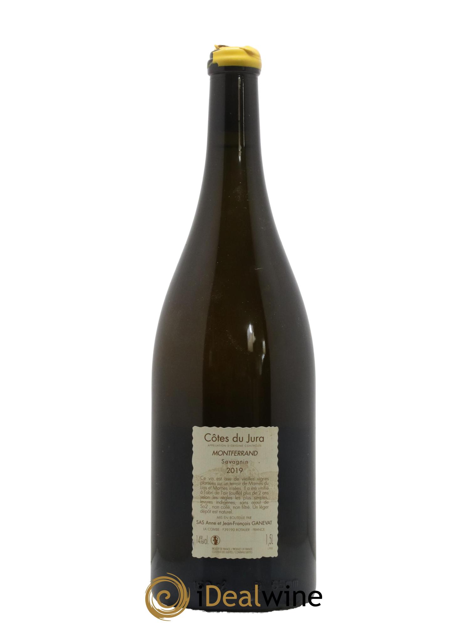 Côtes du Jura Montferrand savagnin Anne et Jean François Ganevat 2019 - Lot de 1 magnum - 1