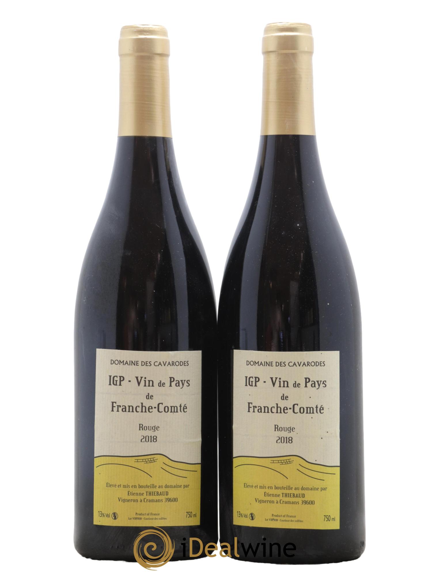 Franche-Comté Cavarodes (Domaine des) - Etienne Thiébaud 2018 - Lot de 2 bouteilles - 0