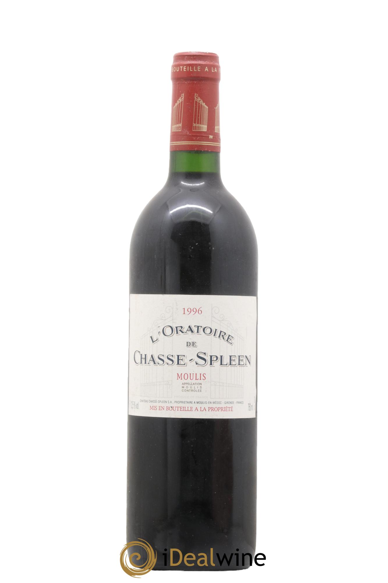 Oratoire de Chasse Spleen Second Vin 1996 - Lot de 1 bouteille - 0