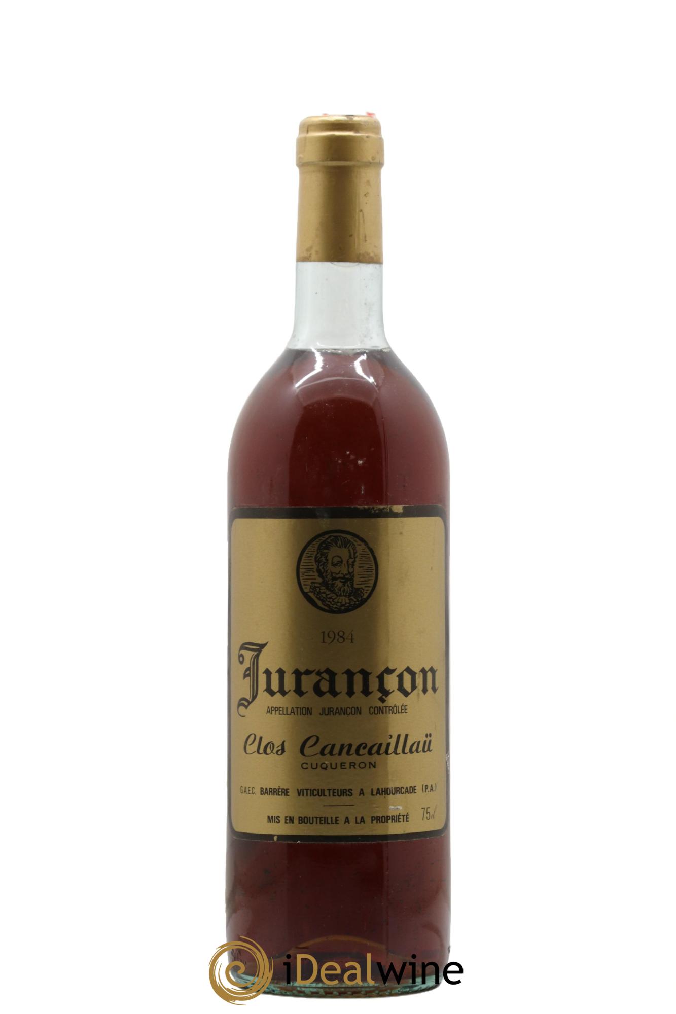 Jurançon Clos Cancaillaü 1984 - Lot de 1 bouteille - 0