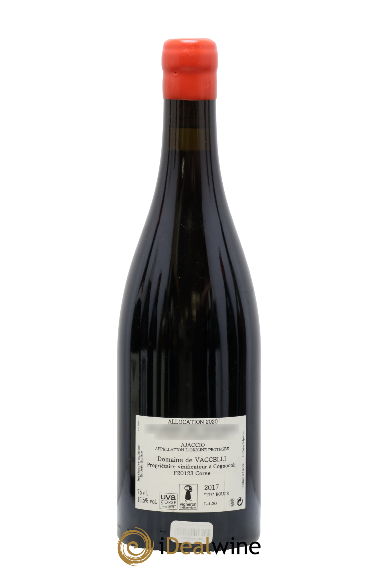 Ajaccio Granit 174 Vaccelli 2017 - Lot of 1 bottle - 1