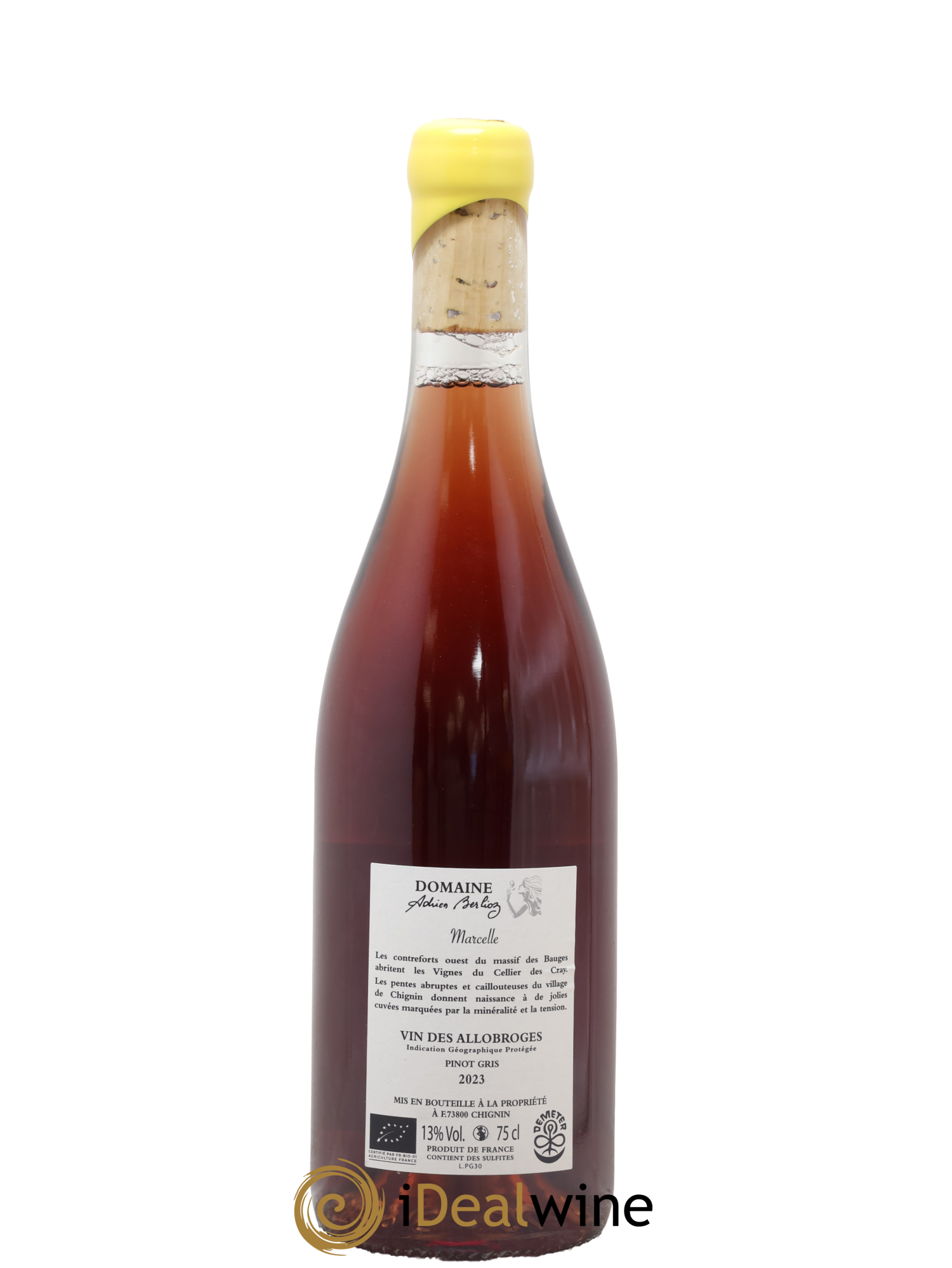 Vin de France Vin des Allobroges Pinot Gris Cuvée Marcelle Adrien Berlioz 2023 - Lotto di 1 bottiglia - 1