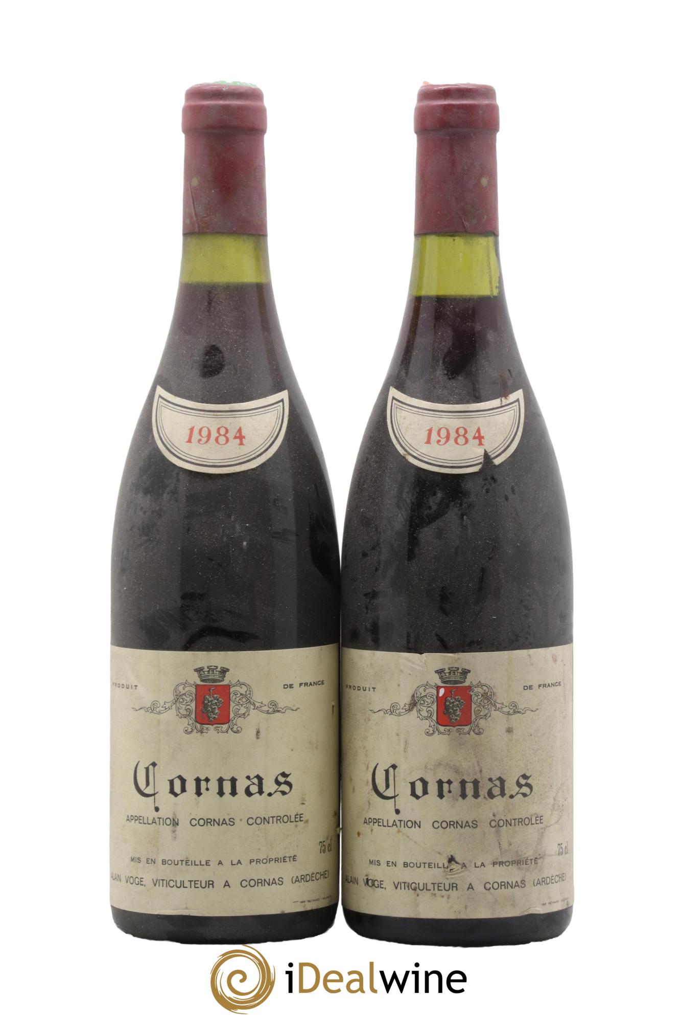 Cornas Alain Voge (Domaine) Domaine Alain Voge 1984 - Lot of 2 bottles - 0