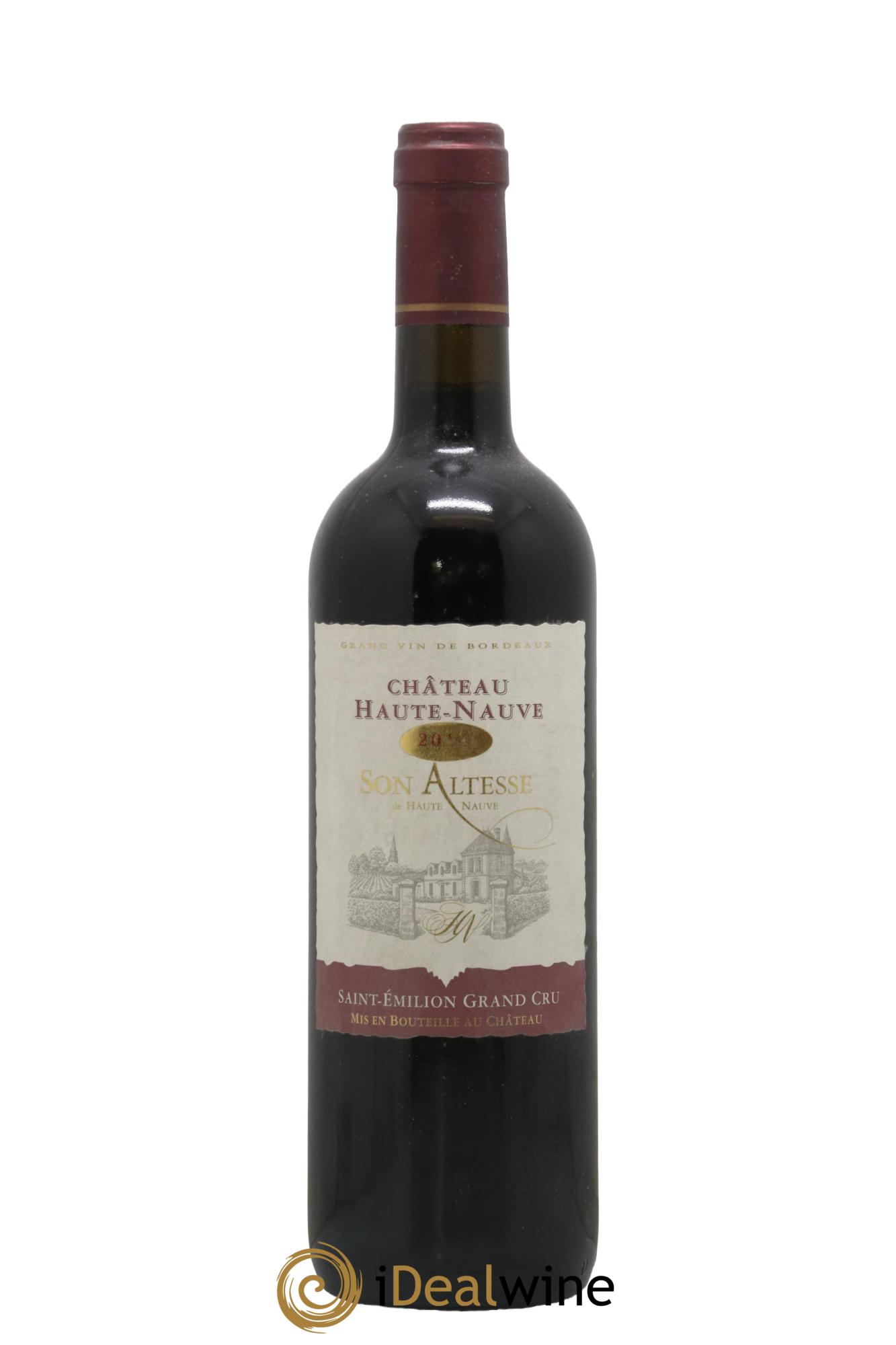 Saint-Émilion Grand Cru Son Altesee Chateau Haute-Nauve 2014 - Lot de 1 bouteille - 0