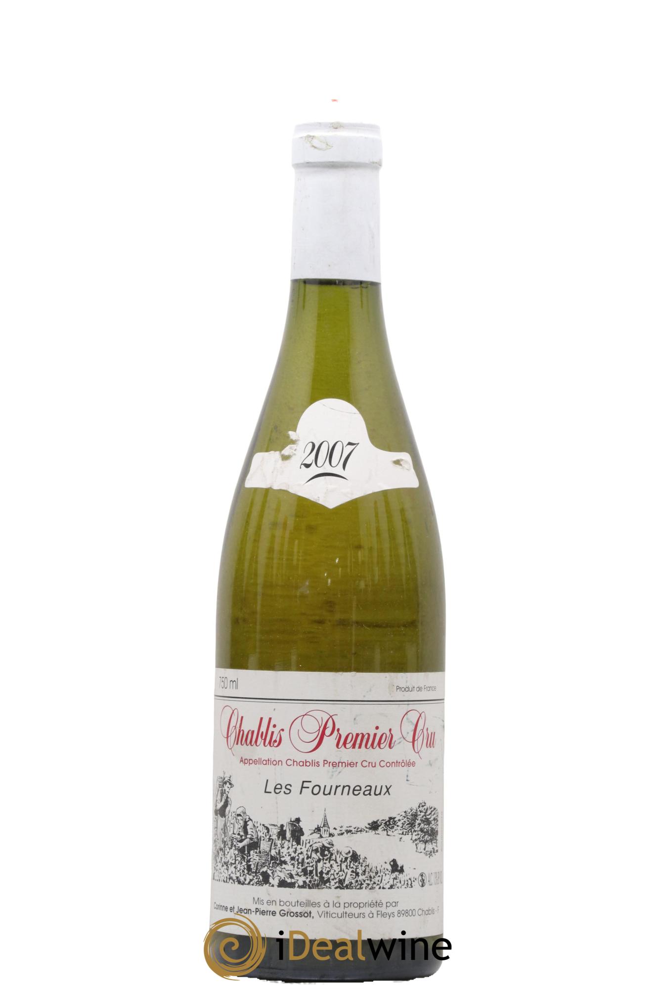 Chablis 1er Cru Fourneaux Domaine Grossot 2007 - Lot de 1 bouteille - 0