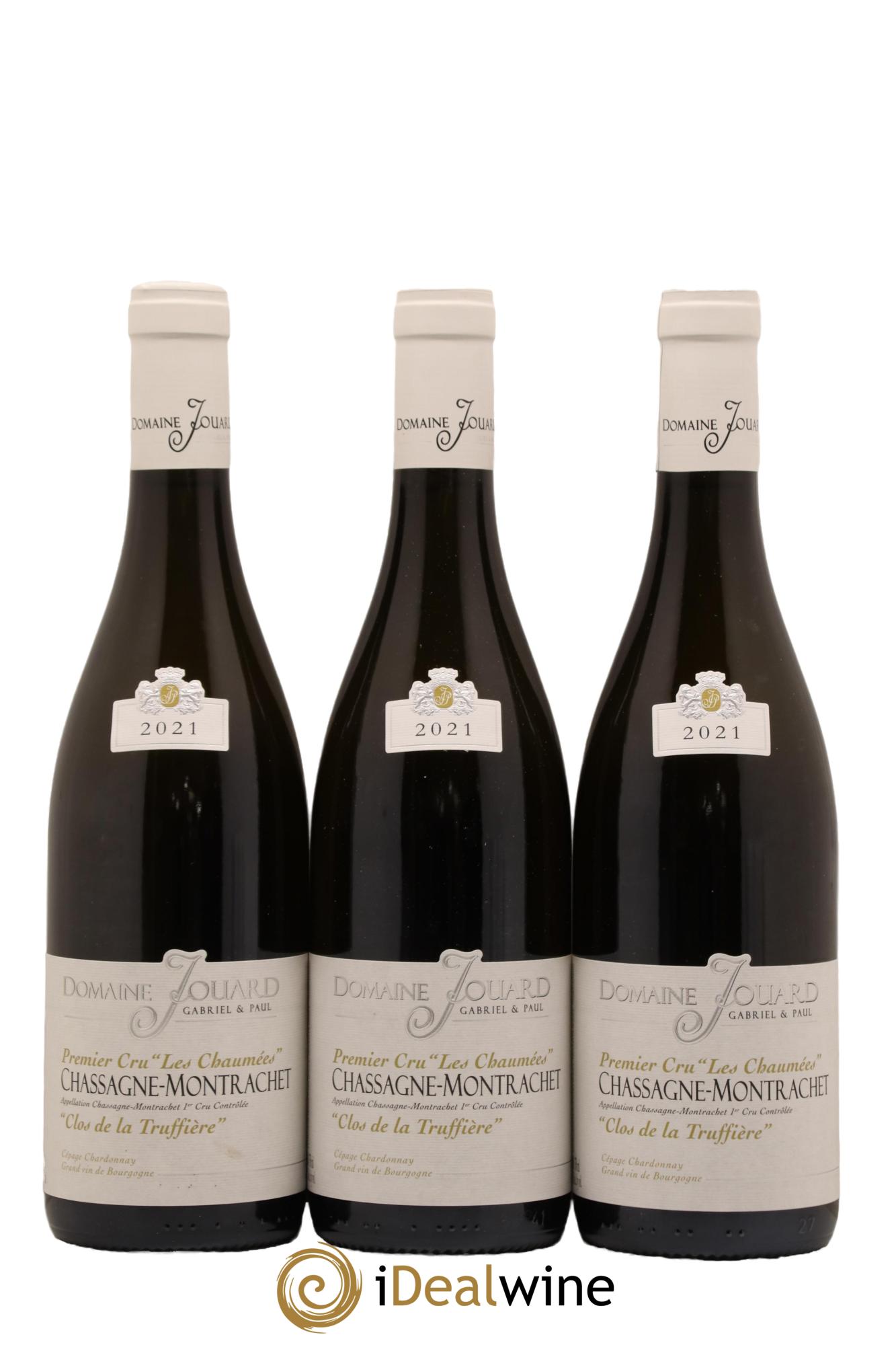 Chassagne-Montrachet 1er Cru Chaumees Clos De La Truffiere Domaine Gabriel Et Paul Jouard 2021 - Lot de 3 bouteilles - 0